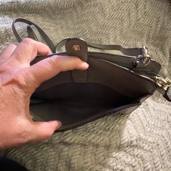 Coach Gray Crossbody Bag with Pebbled Leather - Picture 3 of 13